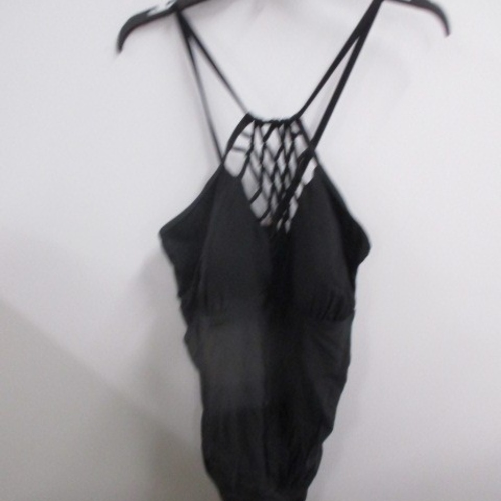 Emerald Bay NWT 24  Black Net Swimsuit